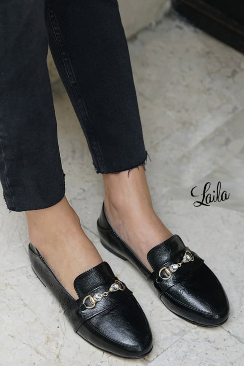 Black Flats Shoes